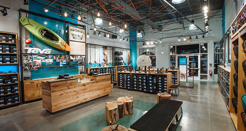 an image of Teva Orlando, Florida retail store designed by Craig Wollen of Turn Design