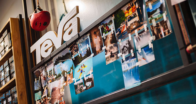 an image of Teva retail display designed by Craig Wollen of Turn Design