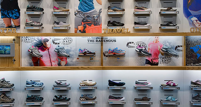 an image of Columbia Sportswear retail display by Craig Wollen of Turn Design