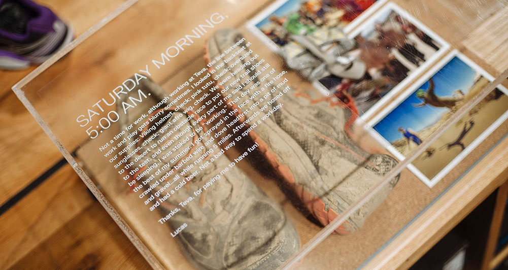 an image of Teva retail display designed by Craig Wollen of Turn Design