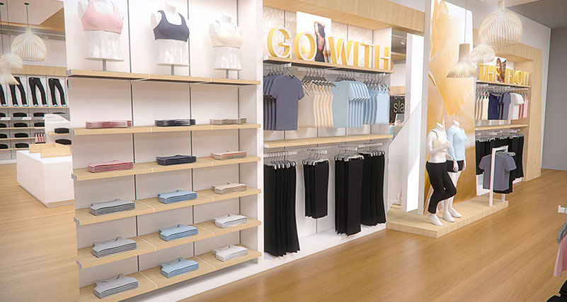 an image of a rendering for retail design concept for Marika designed by Craig Wollen