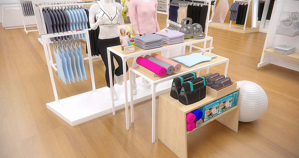 an image of a Turn design rendering of a new store concept for Marika 