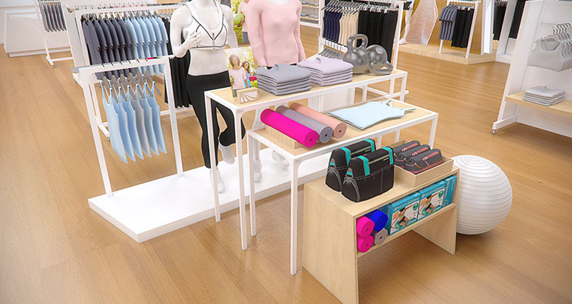 an image of a Turn design rendering of a new store concept for Marika 
