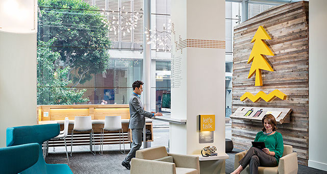 an image of Umpqua Bank interior designed by Craig Wollen